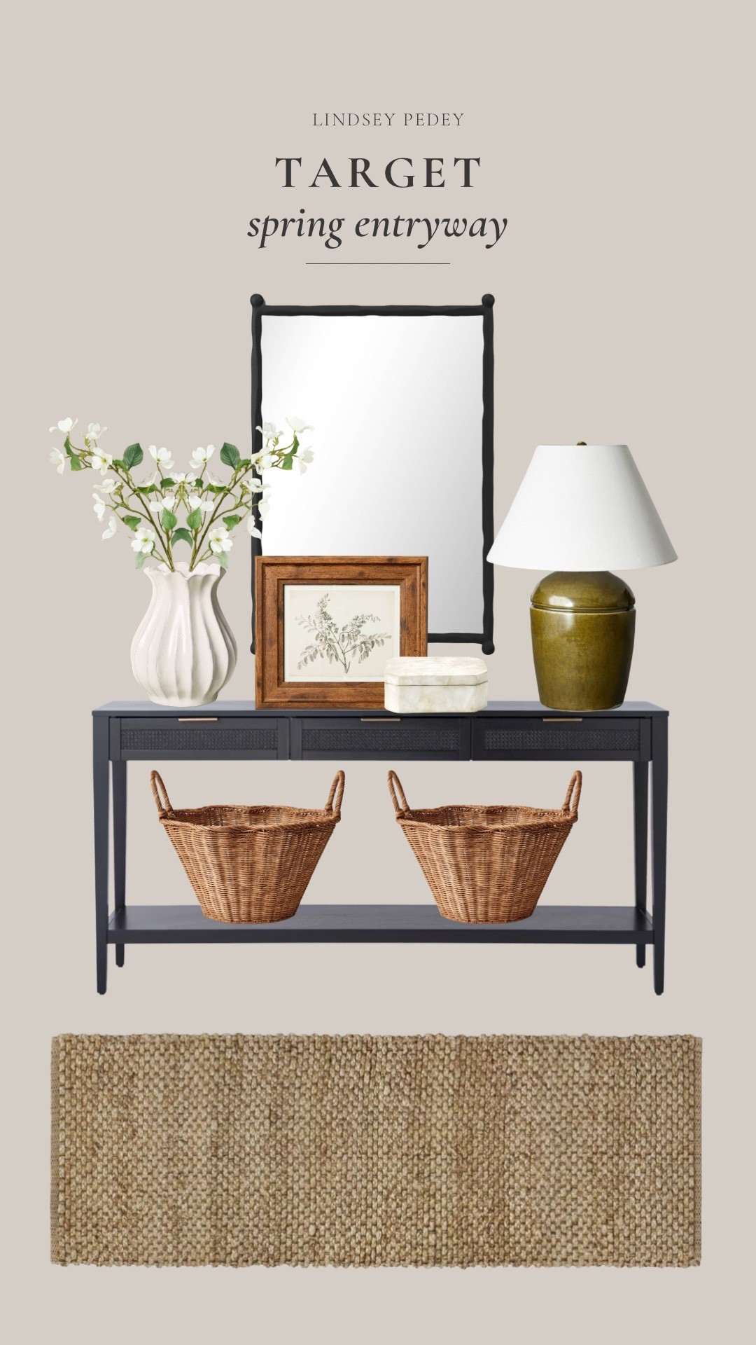 Target spring entryway!

Console, spring decor, target decor, target spring, jute rug, mirror, art, entryway inspo

#LTKSeasonal #LTKHome