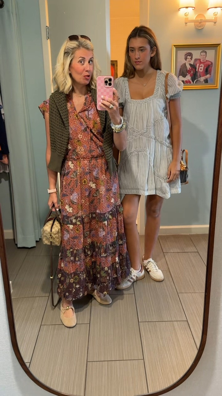 We are in Arkansas for our first official college tour! I’m in xs top, skirt & cardigan and 7.5 Mary Jane’s (1/2 size down)

Codes: 
*Social Threads - FF20
*Marie Oliver - CATHERINE15
*Allie + Bess - Catherine20
*Sprinkled with Pink - Catherine10
*Loopy - mixandmatchmadness