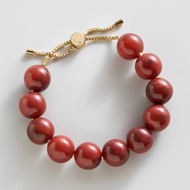 Jane Beaded Bracelet - Cherry Red Bead | BaubleBar