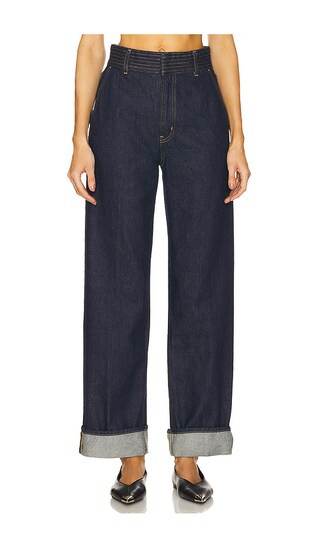 The Trapunto Trouser in Rinse | Revolve Clothing (Global)