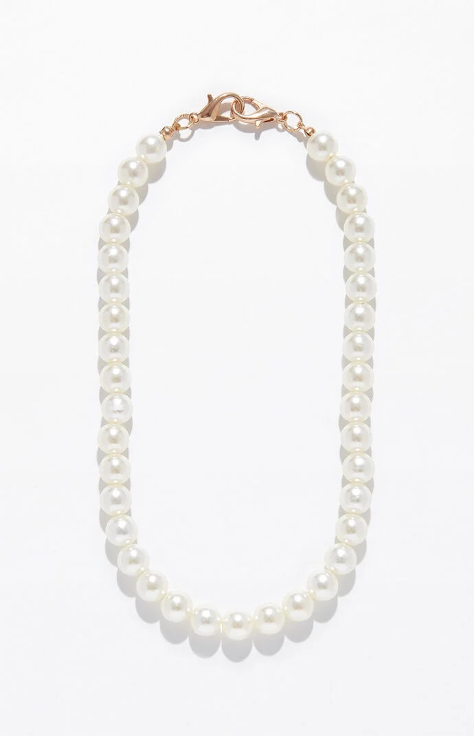 Pearl Necklace in Silver | PacSun