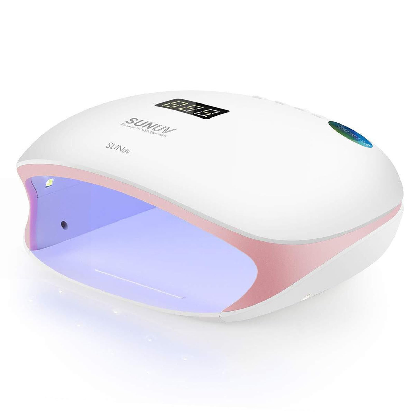 SUNUV LED UV Nail Light, 48W UV Lamp for Gel Nails Polish with 4 Timer Settings, LCD Display Remo... | Amazon (US)