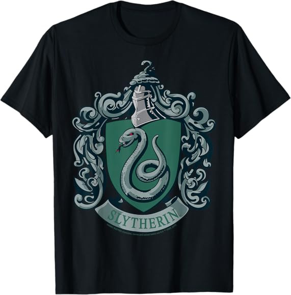 Harry Potter Slytherin House Crest T-Shirt | Amazon (US)