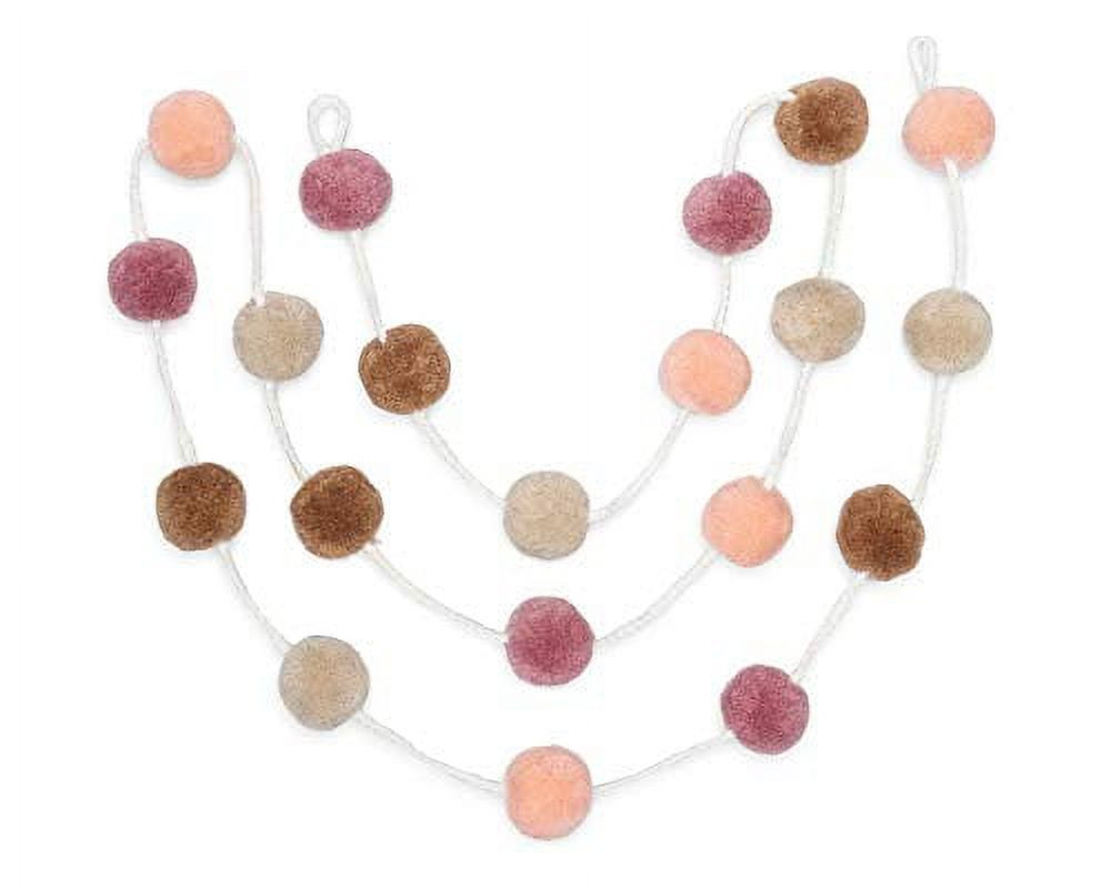 Zoe Frances Designs Pom Pom Garland - Colorful Hanging Decorations for Nursery Baby Shower Birthd... | Walmart (US)