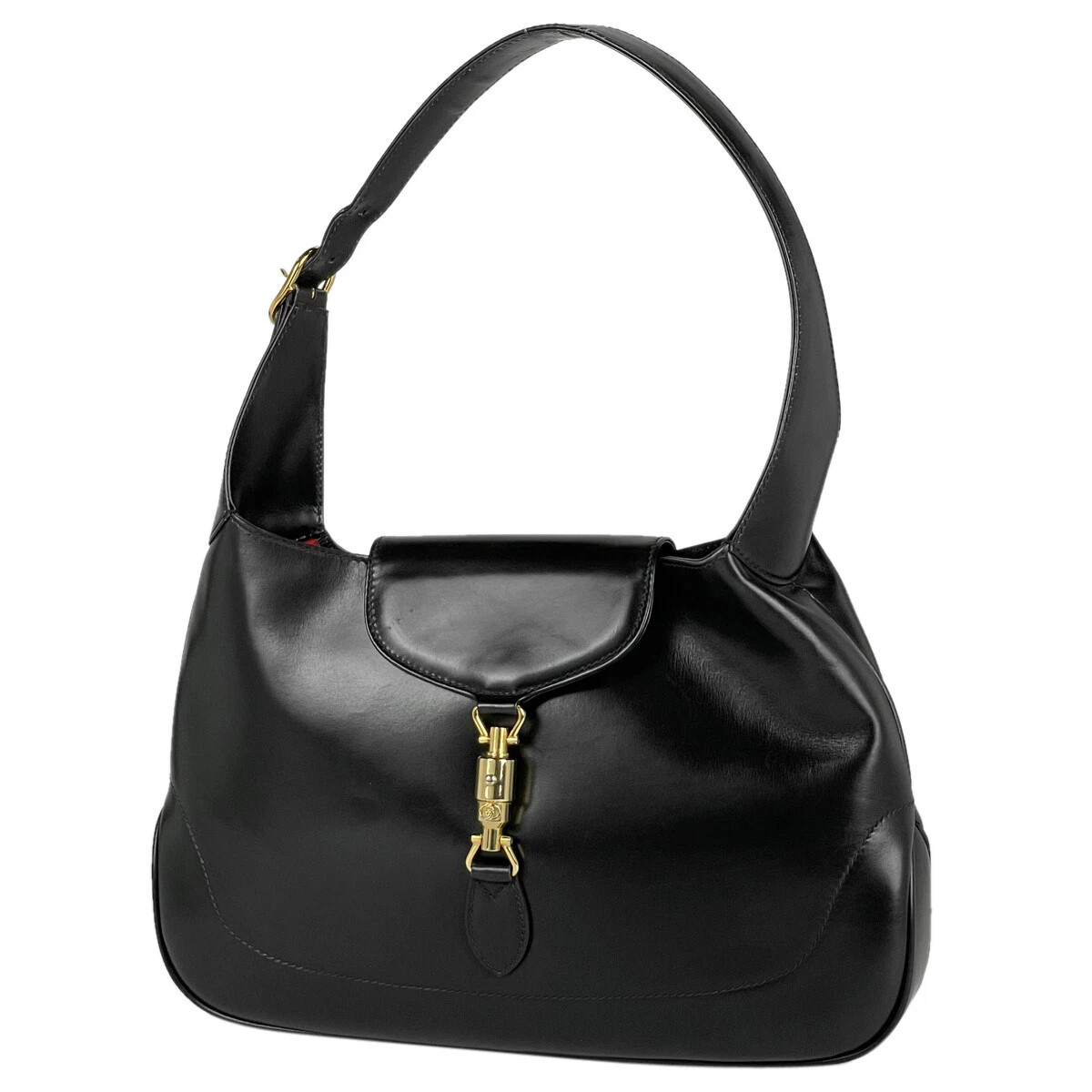 GUCCI New Jackie Line Shoulder Bag One shoulder Shoulder Bag leather Black 0... | eBay US