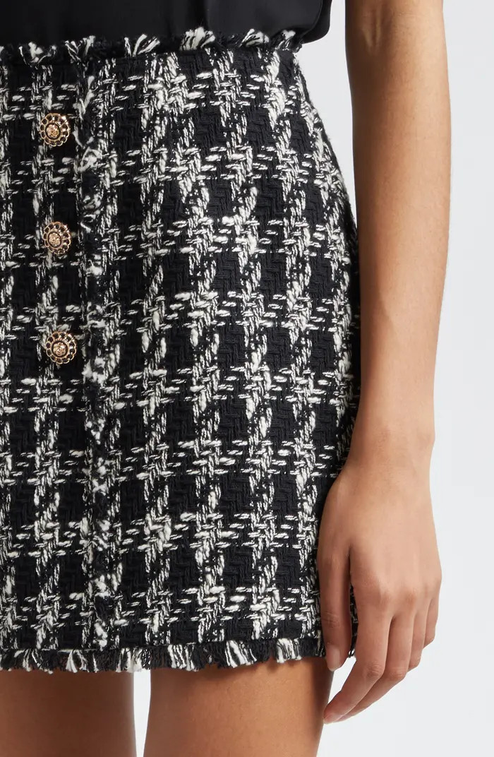 Cinq à Sept Adrienne Cotton Blend Tweed Miniskirt | Nordstrom | Nordstrom