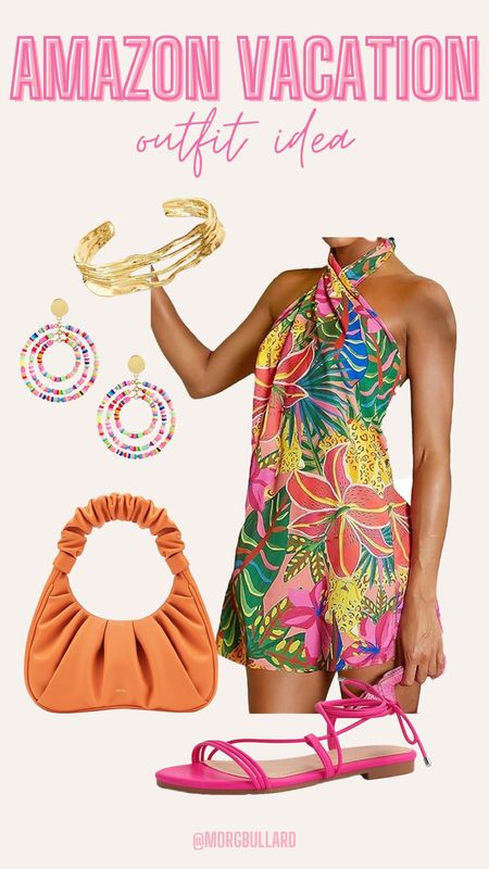 Amazon vacation outfit idea | Amazon fashion | Amazon vacation dress | colorful vacation outfit | Amazon pink lace up sandals | Amazon floral satin dress

#LTKSeasonal #LTKFindsUnder100 #LTKStyleTip