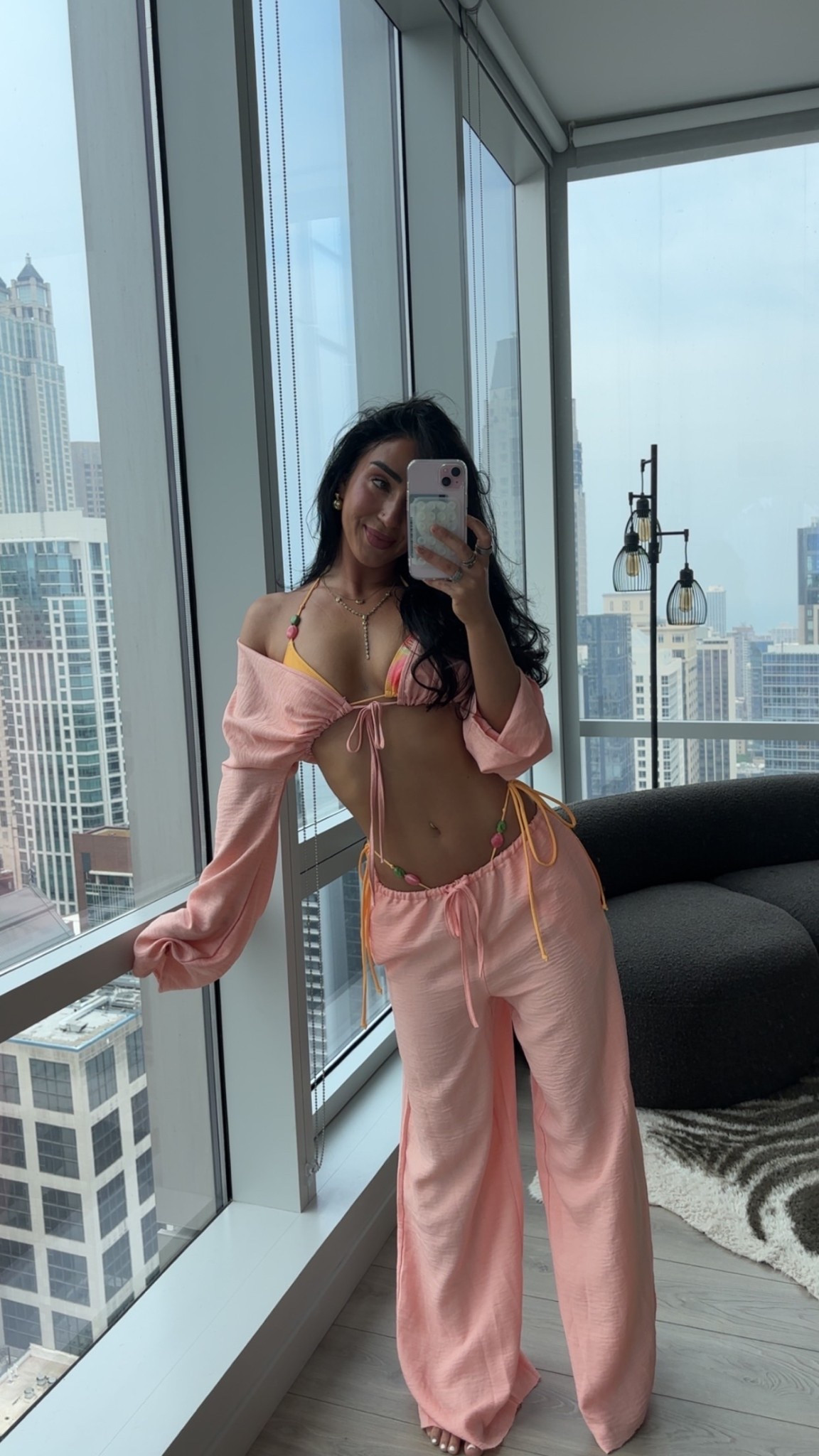 Pool party fit! Small top, M bottom and small in kini