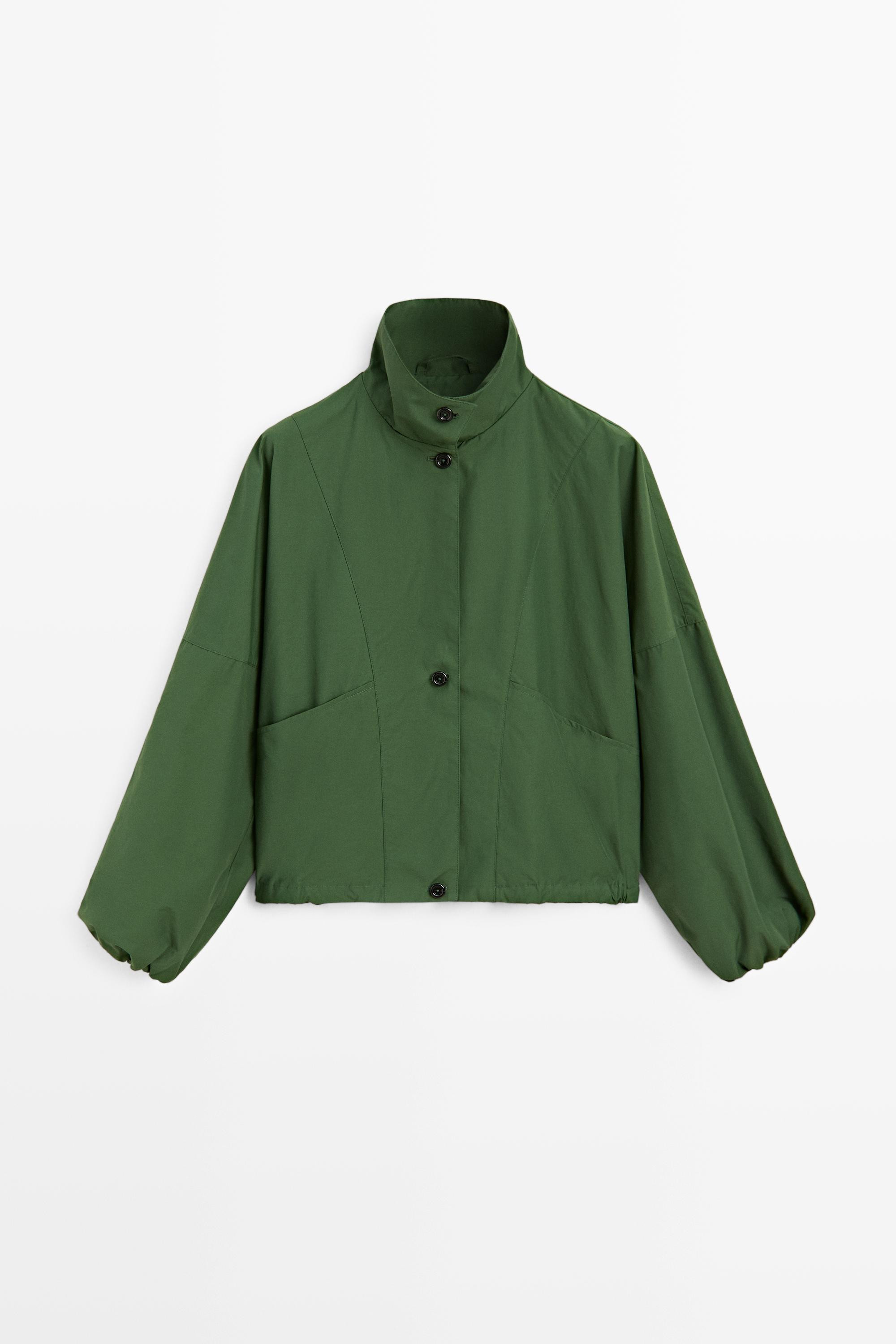 Bomber jacket with puff sleeves | Massimo Dutti UK