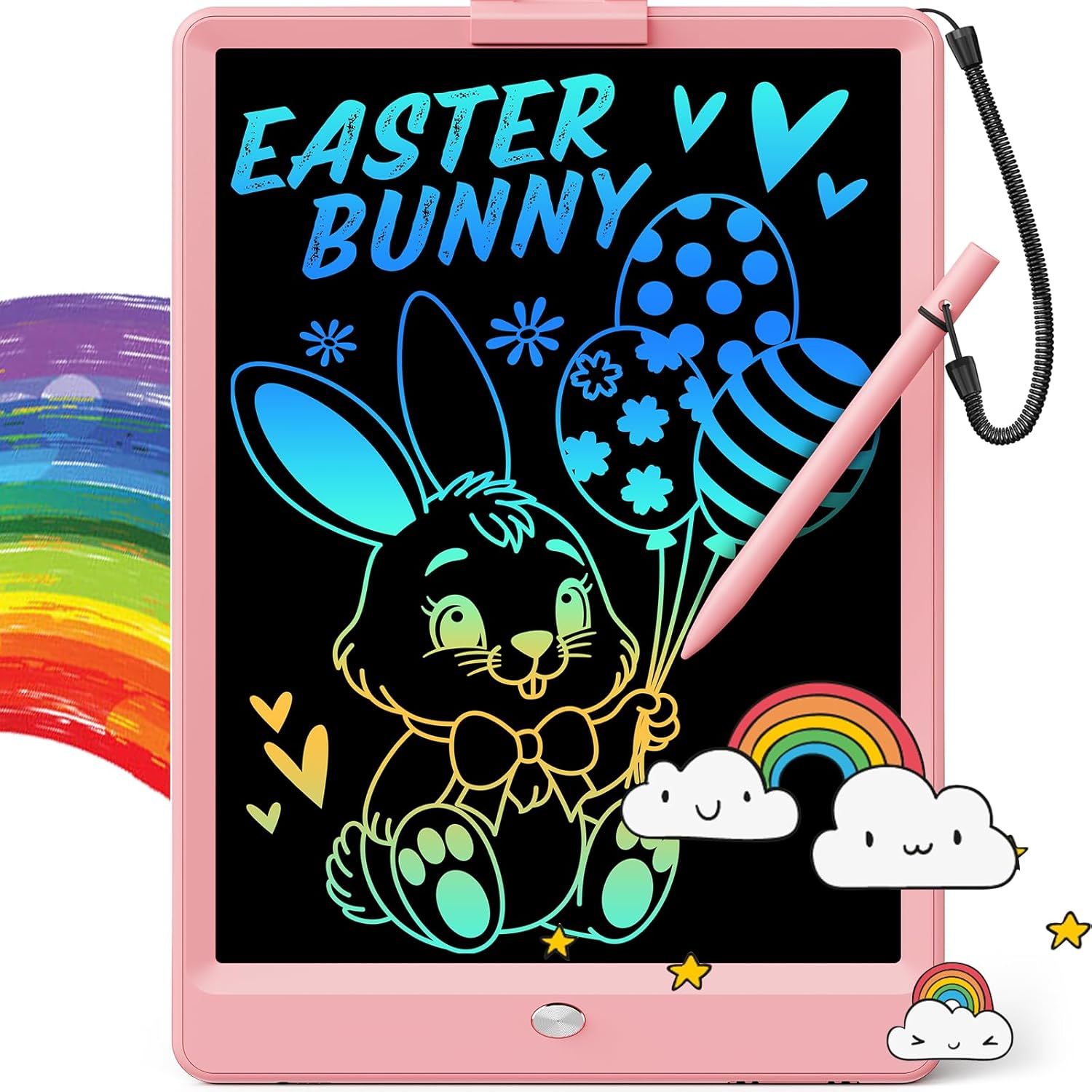 TEKFUN LCD Writing Tablet Doodle Board, 10inch Colorful Drawing Tablet Writing Pad, Easter Basket... | Amazon (US)