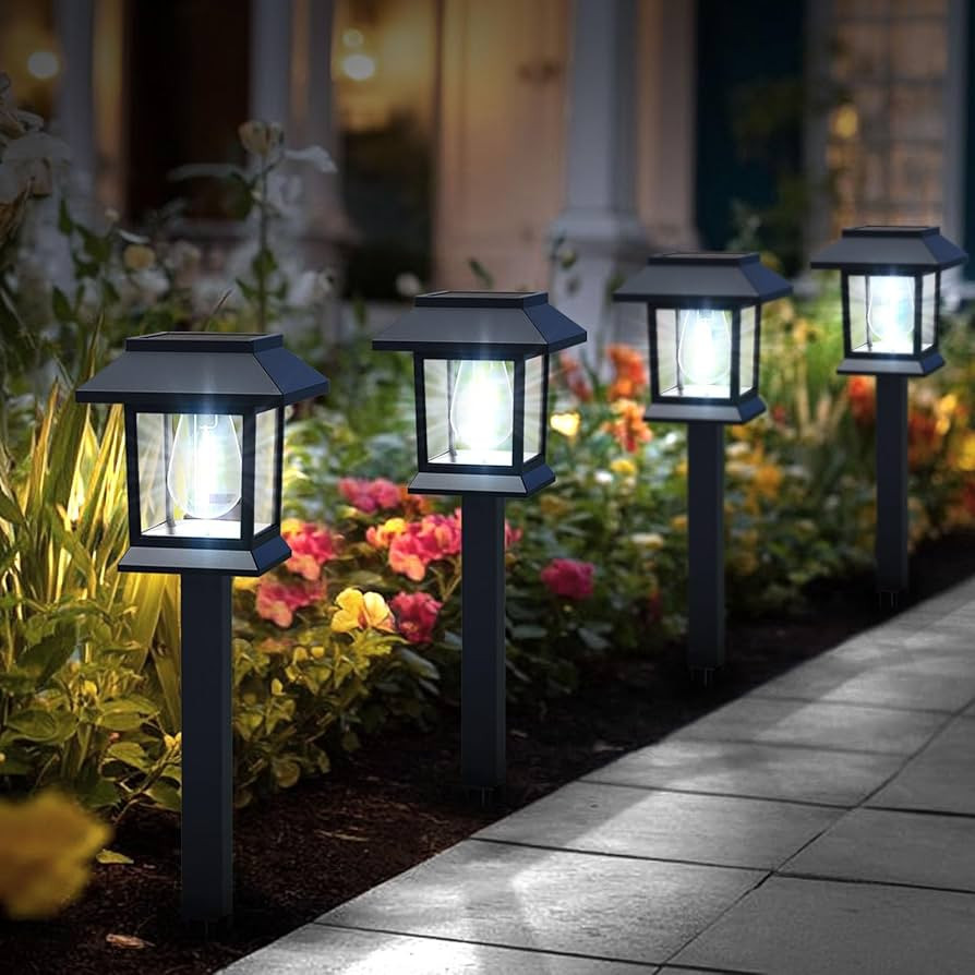 Greluna Solar Lights Outdoor,12 Pack 6000K Waterproof Auto On/Off Solar Pathway Lights for Your G... | Amazon (US)