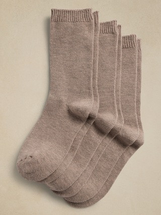 Cozy Sock with a Touch of Cashmere 3-Pack | Banana Republic (US)