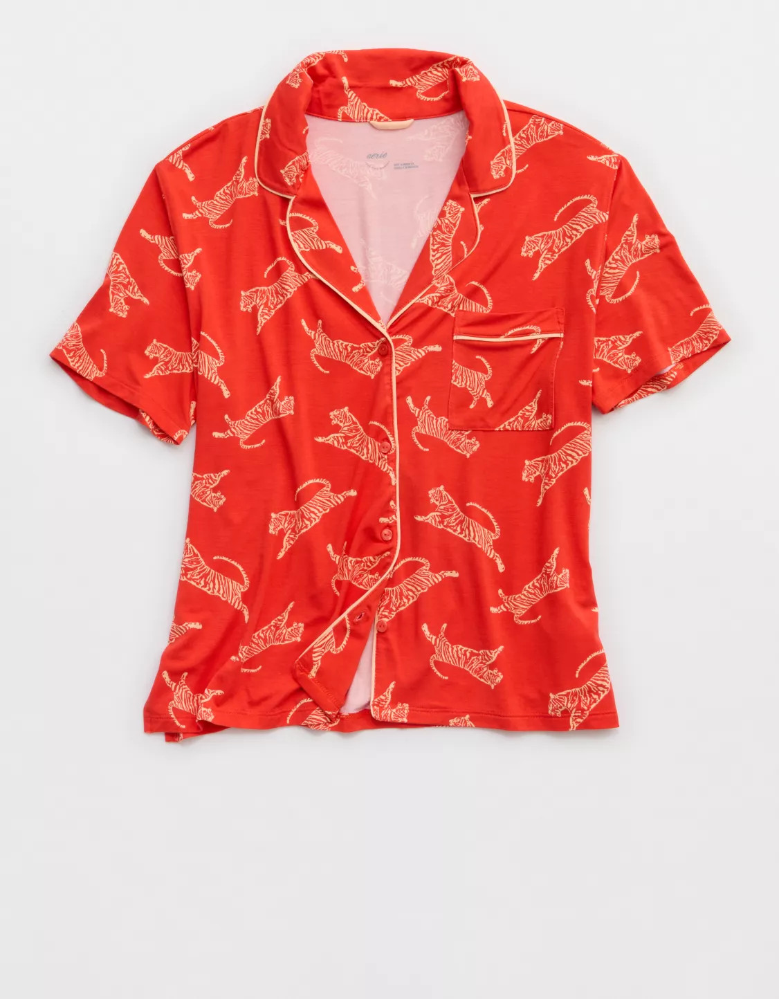 Aerie Real Soft® Short Sleeve Pajama Shirt | Aerie