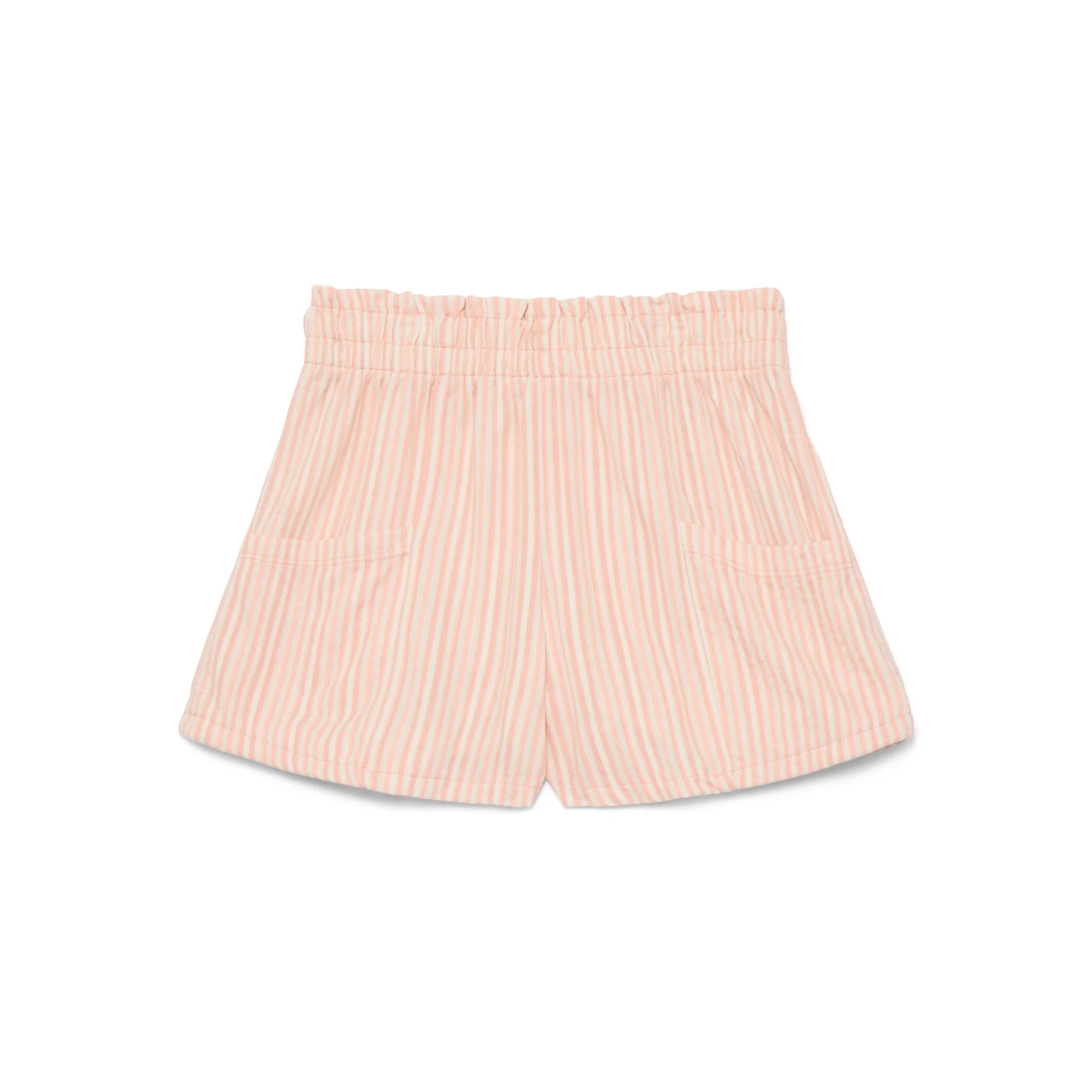 Wonder Nation Little Girls Knit Paperbag Shorts, Sizes 4-10 | Walmart (US)