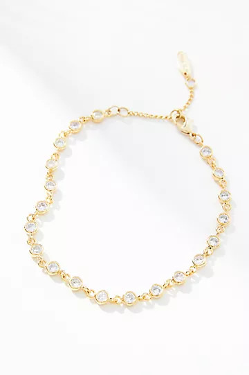 Center Crystal Beaded Bracelet | Anthropologie (US)