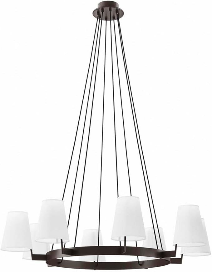 Modway Surround 8-Light Chandelier in White Brass | Amazon (US)