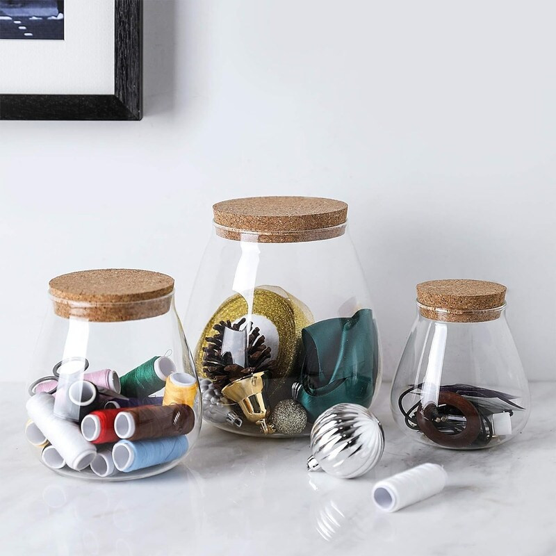 Set of 3 Glass Jar | Bed Bath & Beyond