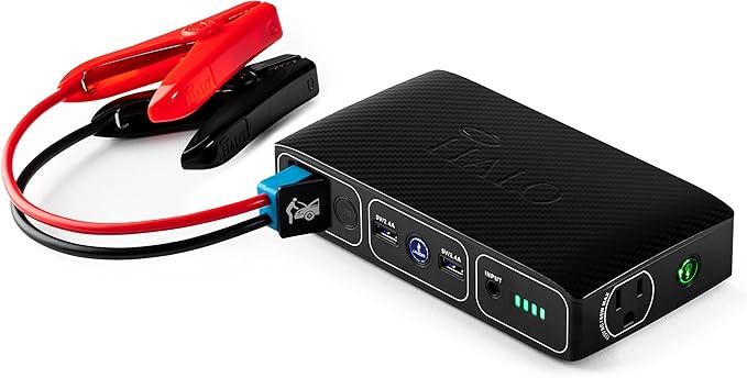 HALO Bolt 58830 mWh Portable Phone Laptop Charger Car Jump Starter with AC Outlet and Car Charger... | Amazon (US)