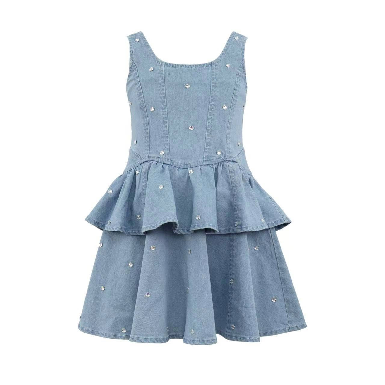 Twinkle Denim Peplum Dress    Just In | Lola + The Boys