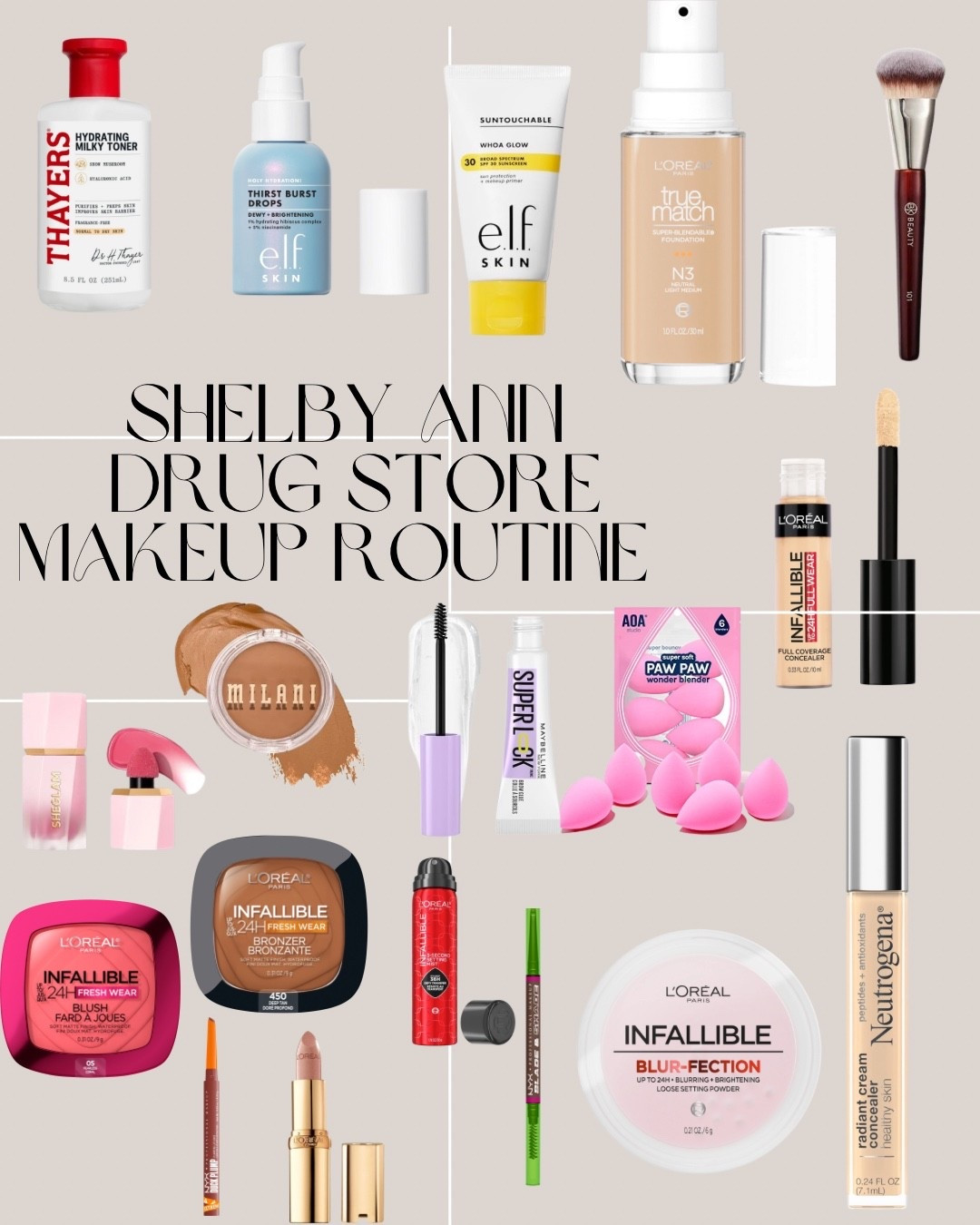 💄✨ FOUND IT!!! Shelby Ann’s viral drugstore makeup routine is everything — and I tracked down the exact products for y’all 🙌

Even better? A bunch of them are ON SALE right now at Amazon & Walmart 🎯🛒

#MakeupRoutine #DrugstoreMakeup #ViralTikTokFinds #AmazonBeauty #WalmartDeals #ShelbyAnnRoutine #BeautyOnABudget #GlowySkin

#LTKActive #LTKBeauty #LTKFindsUnder50
