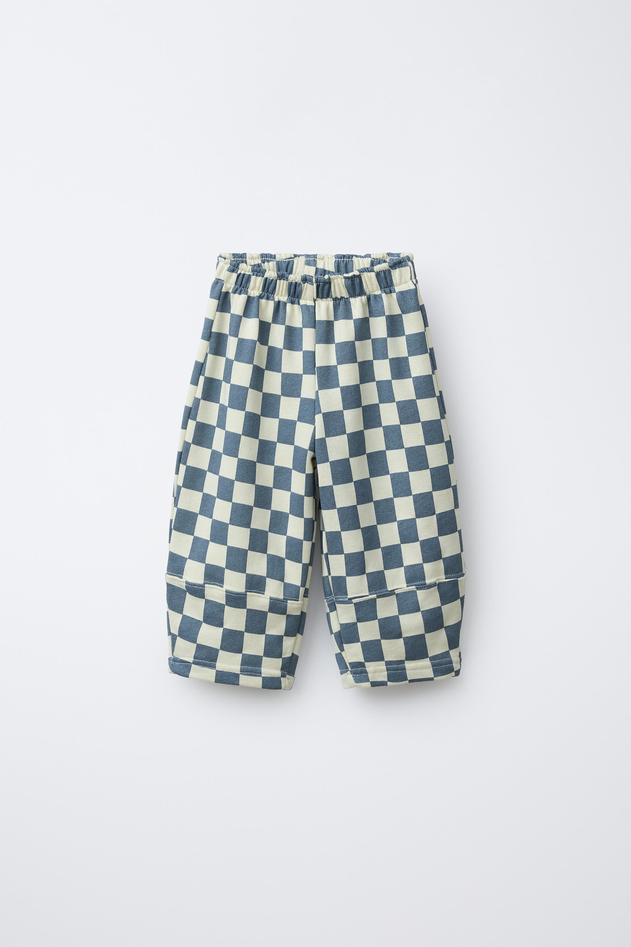 CHECKERED BALLOON PANTS | Zara US