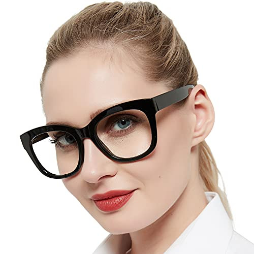 AEZUNI Oversized Reading Glasses Women Large Readers 0 1.0 1.25 1.5 1.75 2.0 2.25 2.5 2.75 3.0 3.5 4.0 5.0 6.0(Black,100) | Amazon (US)
