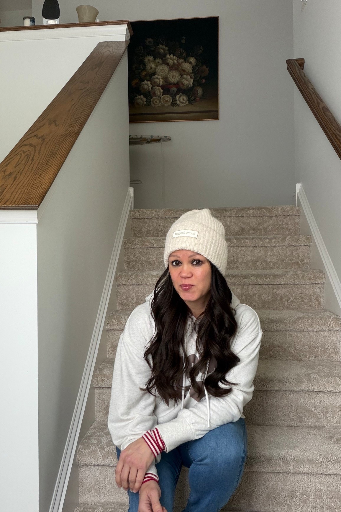 My kind of cozy 🤍
Beanie + hoodie + jeans = easy everyday style
#comfystyle

#LTKgrwm #LTKootd #LTKOver40