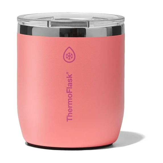 ThermoFlask Drinkware 10 oz Lowball Tumbler - Double-Wall Insulated for Cold & Hot Drinks - Light... | Walmart (US)