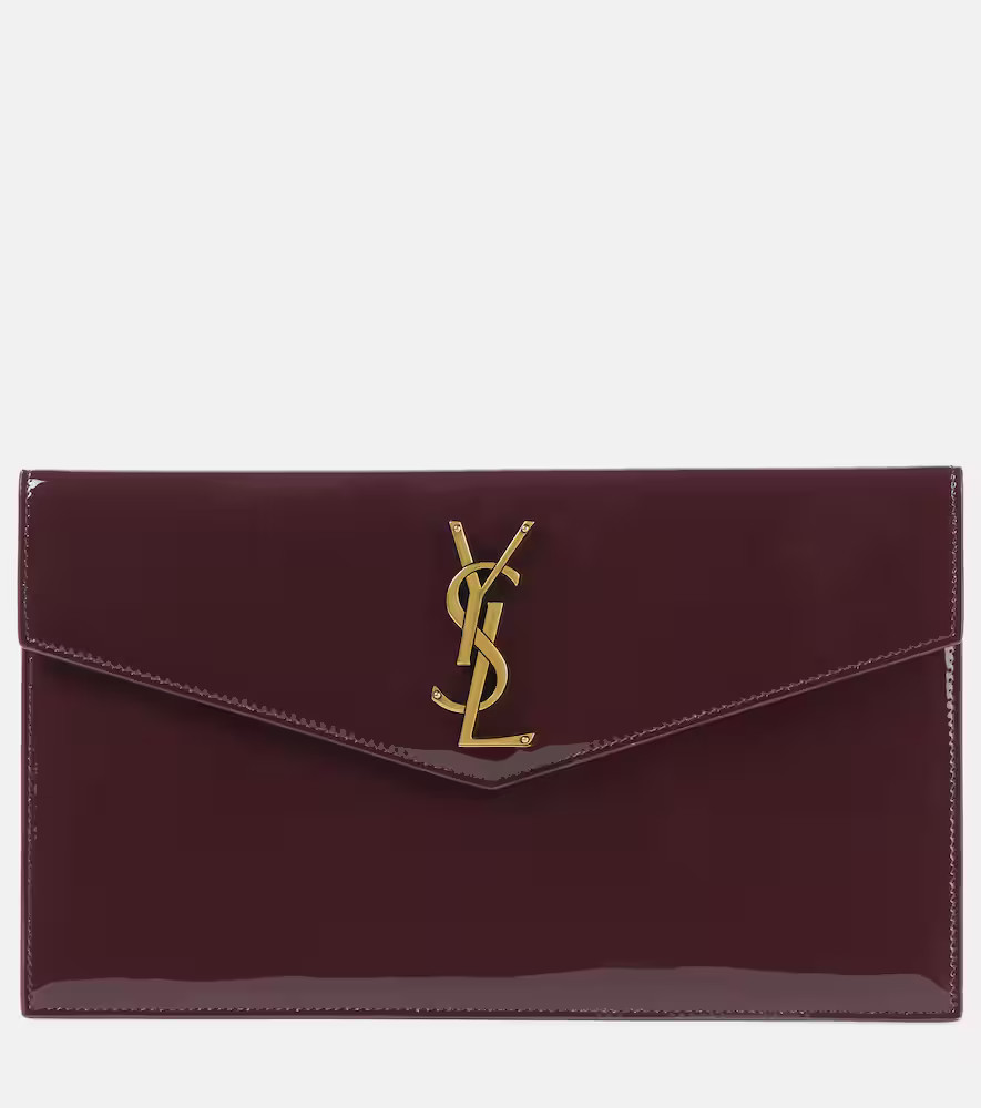 Saint Laurent Clutch Uptown aus Lackleder | Mytheresa (DACH)