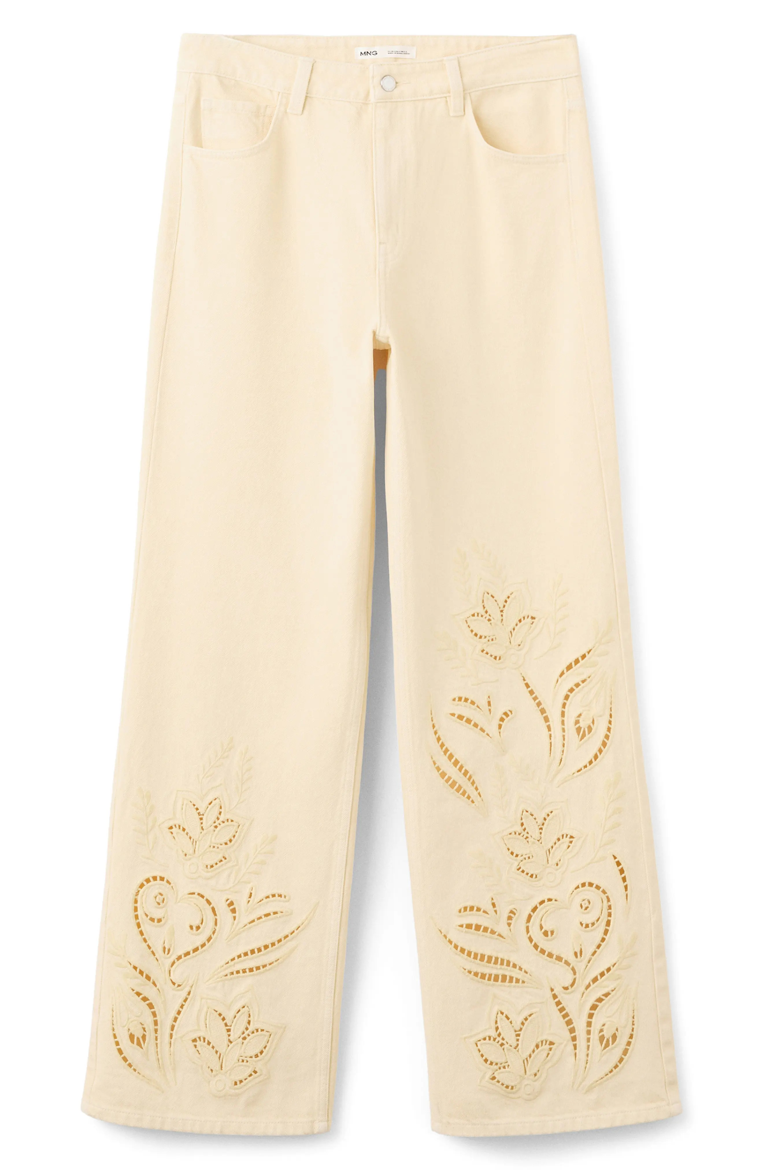 Open Stitch Straight Leg Jeans (Women) | Nordstrom | Nordstrom