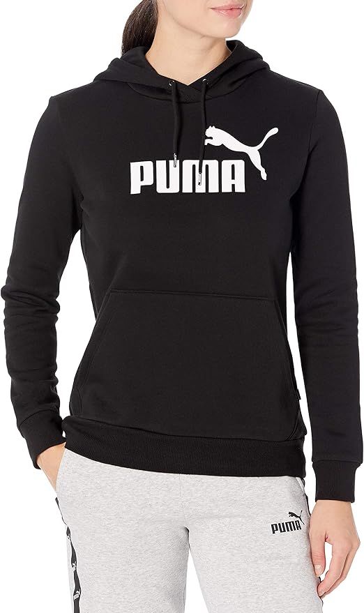 PUMA Women's Essentials Fleece Hoodie, Cotton Black, Small | Amazon (US)