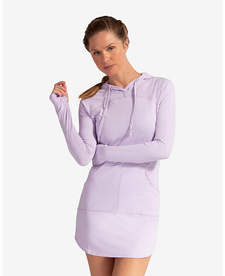 BloqUV Women's UPF 50+ Sun Protection Hoodie Dress - Macy's | Macy's