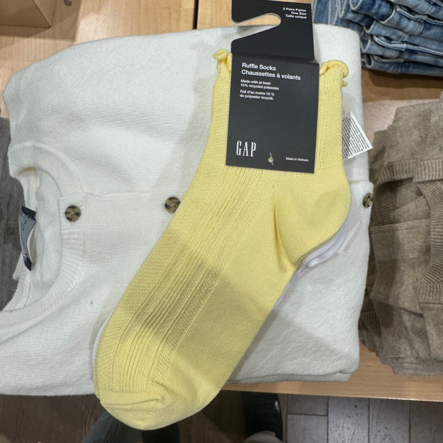 Cute ruffle trim socks

#LTKspring #LTKcanada #LTKFashionMonth