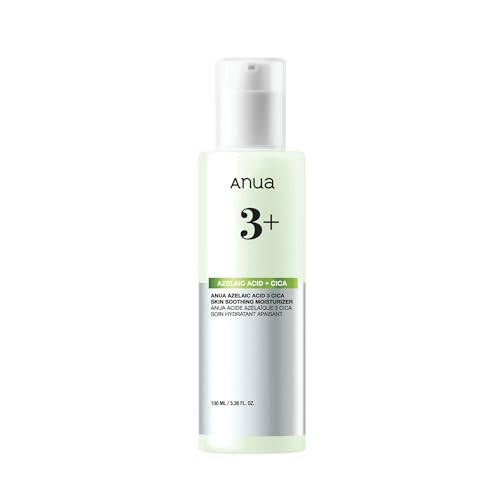 Anua Azelaic Acid CICA Skin Soothing Moisturizer, Lightweight & Redness Relief, for Acne Prone Skin, Fragrance Free, Korean Skincare, 3.38 fl oz | Amazon (US)