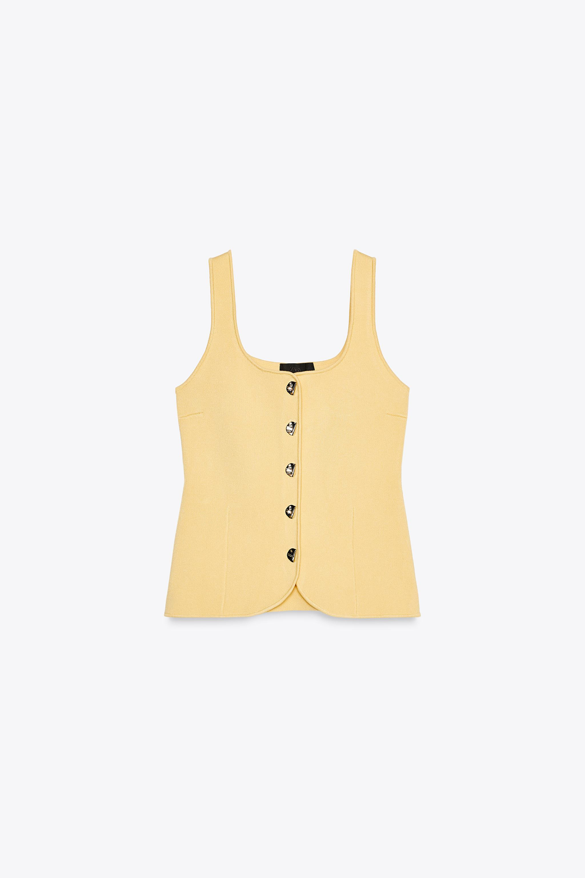 PLAIN KNIT CORSET TOP | Zara US