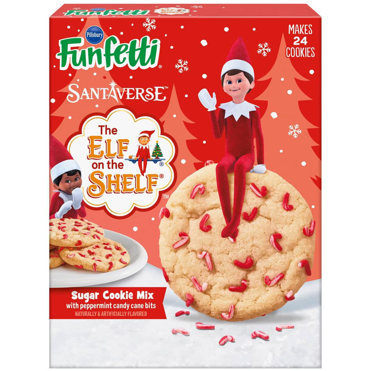Pillsbury Elf On The Shelf Candy Cane Cookie - 15oz | Target