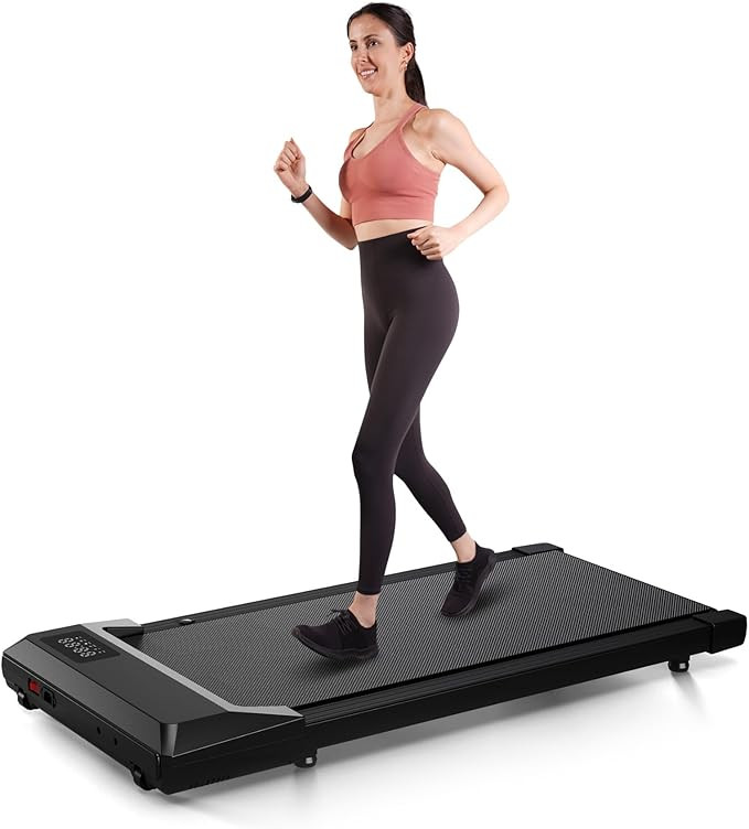 DeerRun 2024 Upgrade Walking Pad, Smart Under Desk Treadmill for Home Office, No-Assembly Treadmi... | Amazon (US)