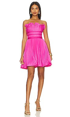 AMUR Lorena Strapless Mini Dress in Rosey from Revolve.com | Revolve Clothing (Global)
