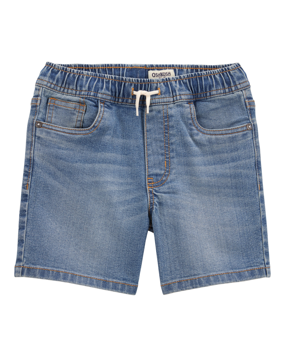Kid Pull-On Denim Short - Blue Wash - OshKosh | Carter's | Carter's Inc