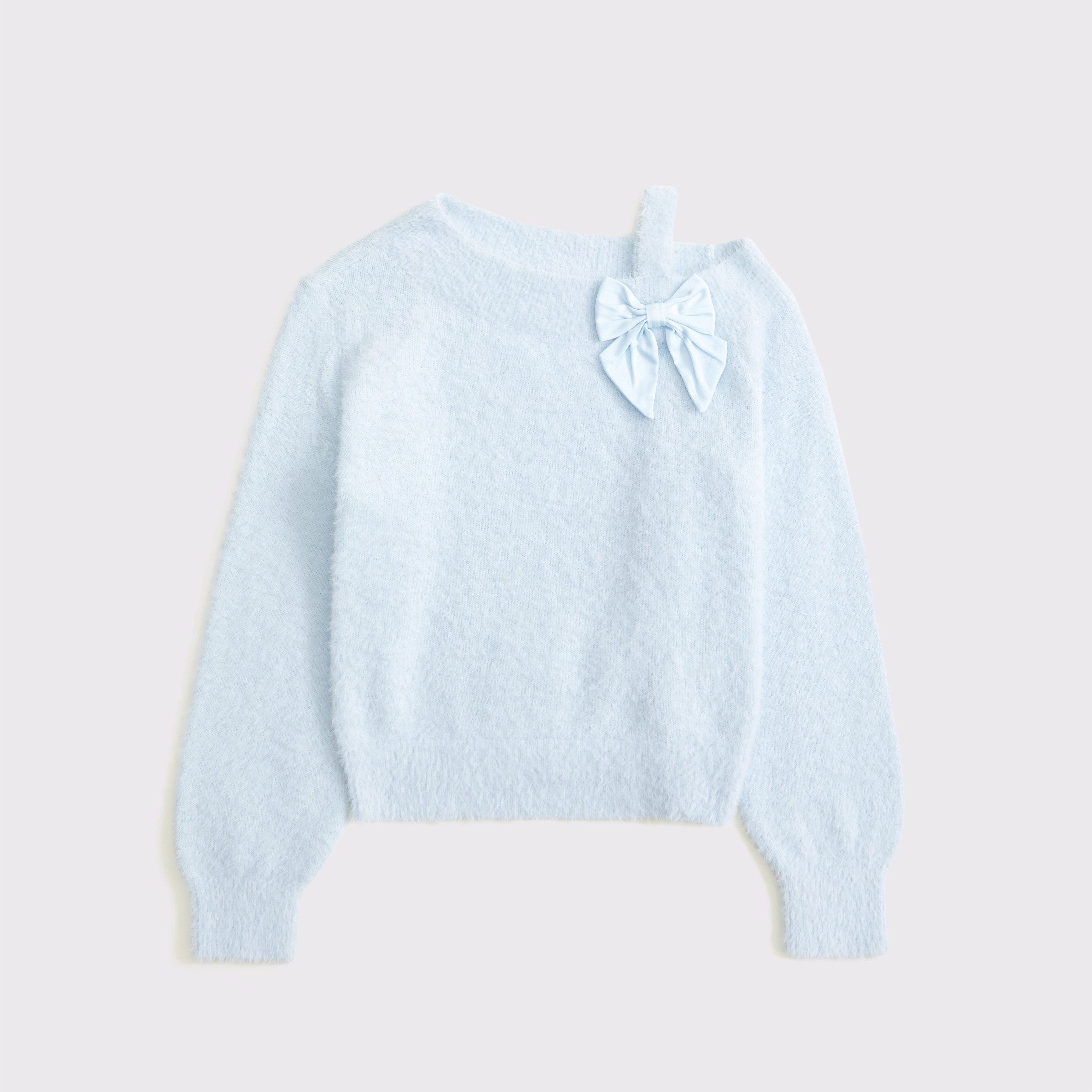 asymmetrical bow sweater | Abercrombie & Fitch (US)