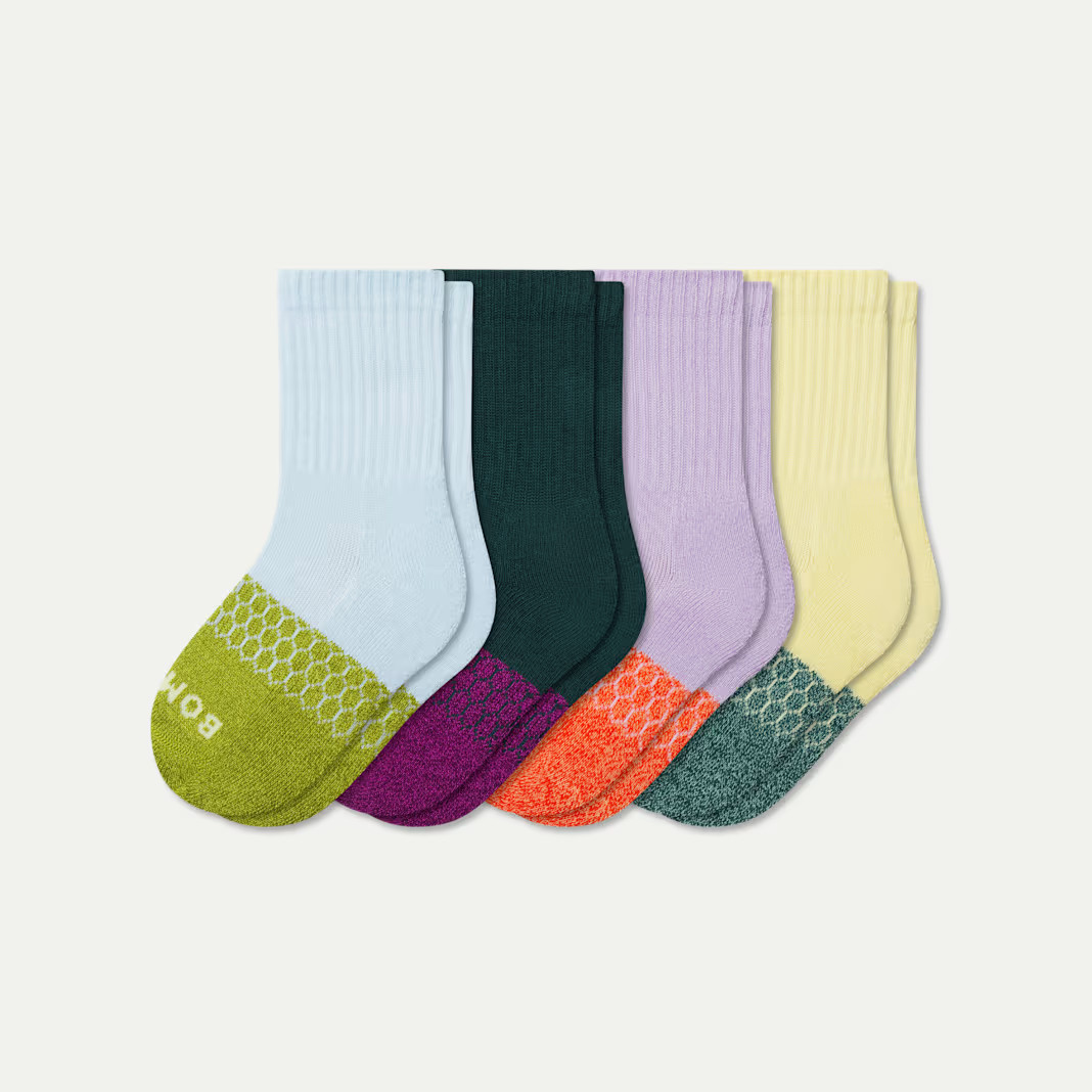 Junior Marl Calf Sock 4-Pack | Bombas