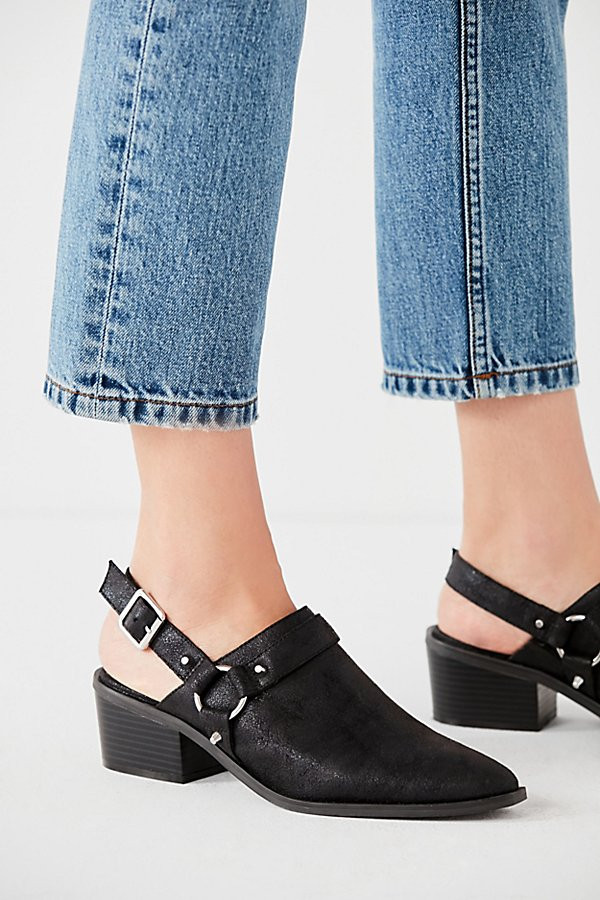 Velma Harness Mule - Black 6 at Urban Outfitters | Urban Outfitters (US and RoW)