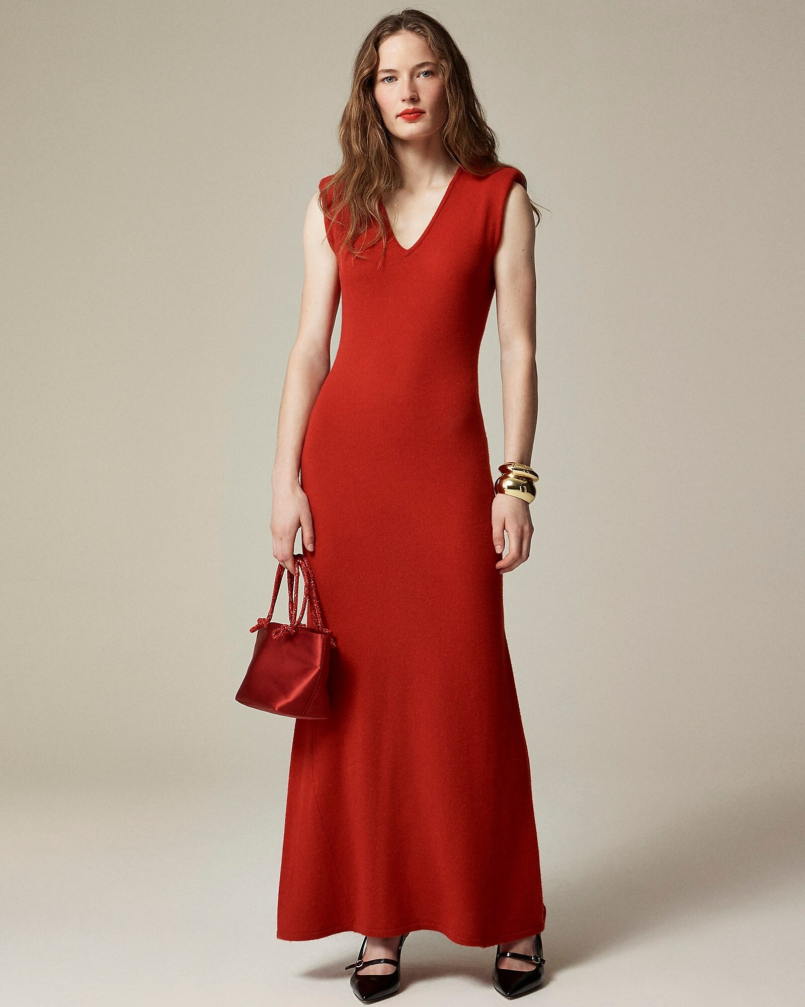 Spring Street featherweight cashmere V-neck sweater-dress | J. Crew US