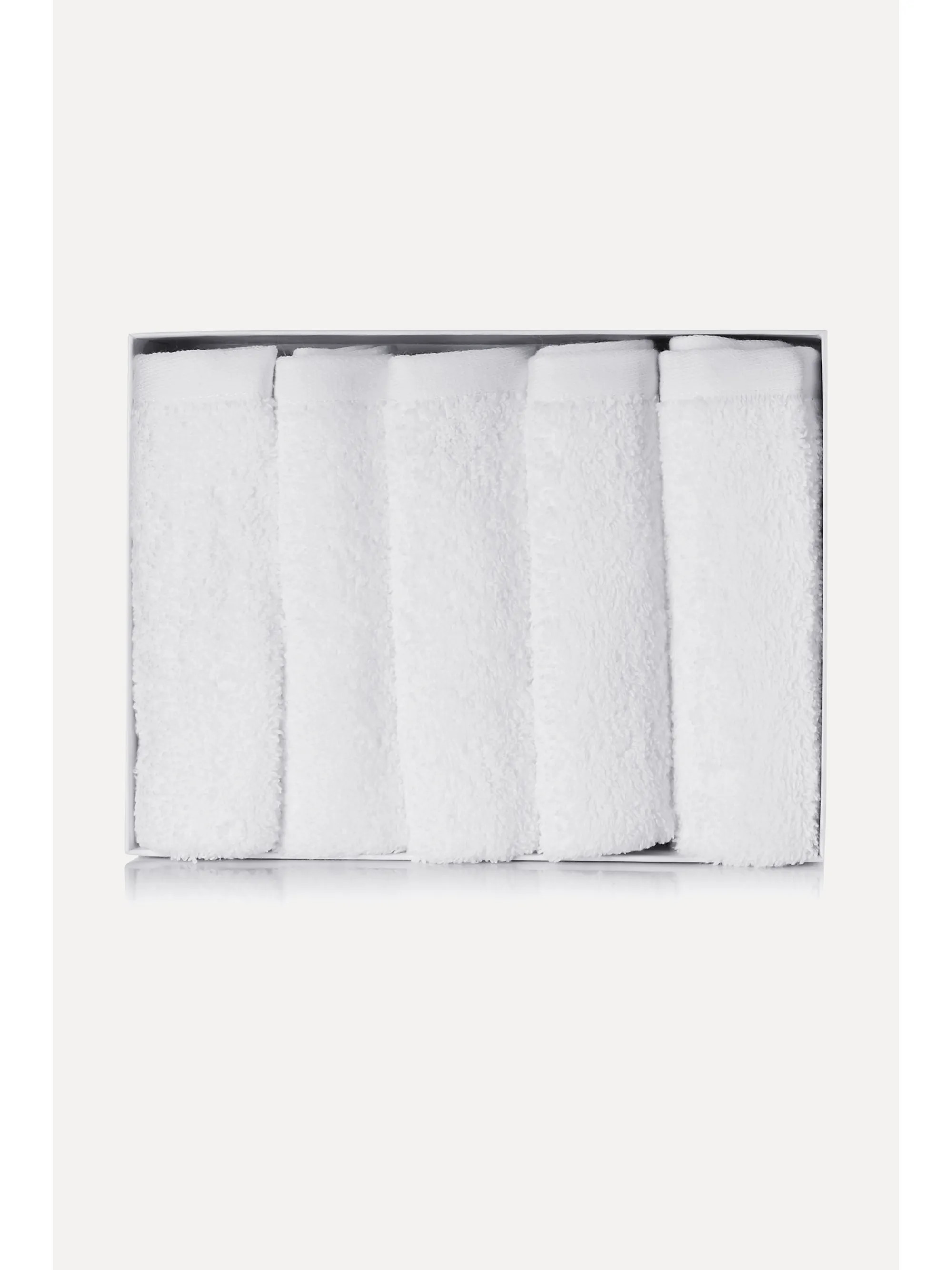 White Set of five cotton-terry face cloths | Votary | NET-A-PORTER | NET-A-PORTER (US)