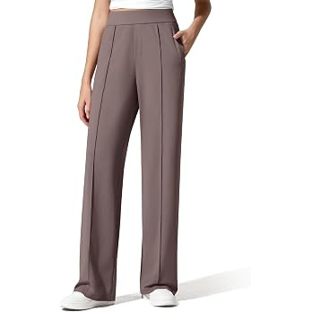 G4Free ShiftReady Women's Yoga Dress Pants with Pockets Wide Leg Work Pants High Waist Dressy Cas... | Amazon (US)