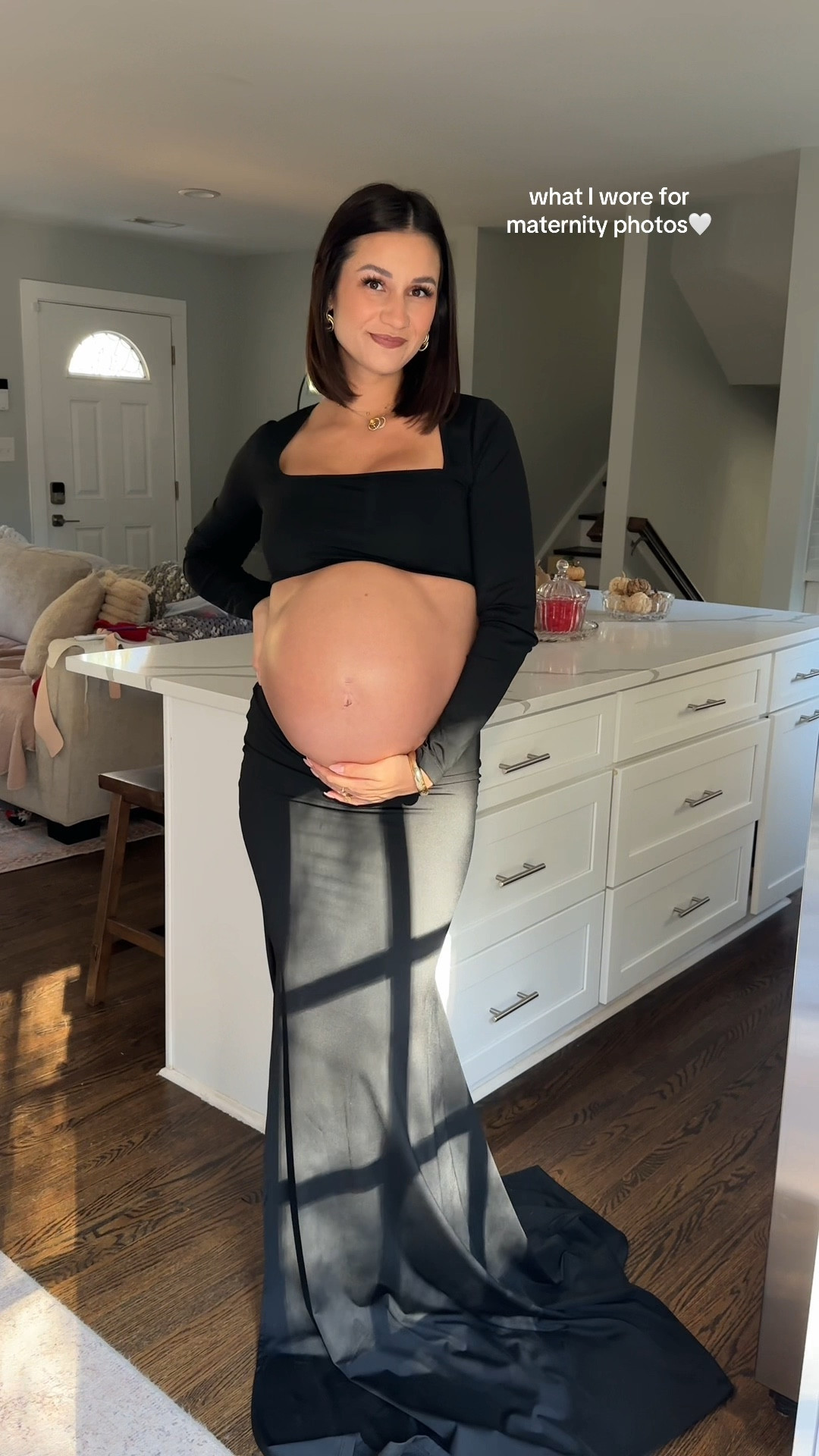 What I wore for maternity photos🤍 (Size S)

#LTKBump #LTKFindsUnder50