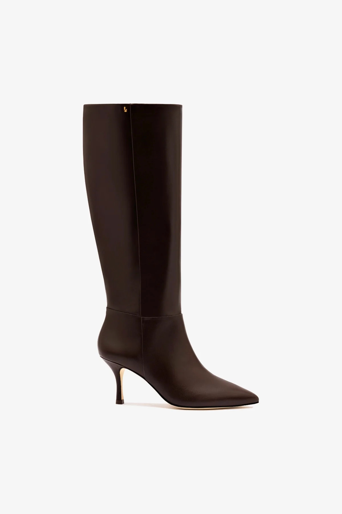 Kate Mid Boot In Brown Leather | Larroude