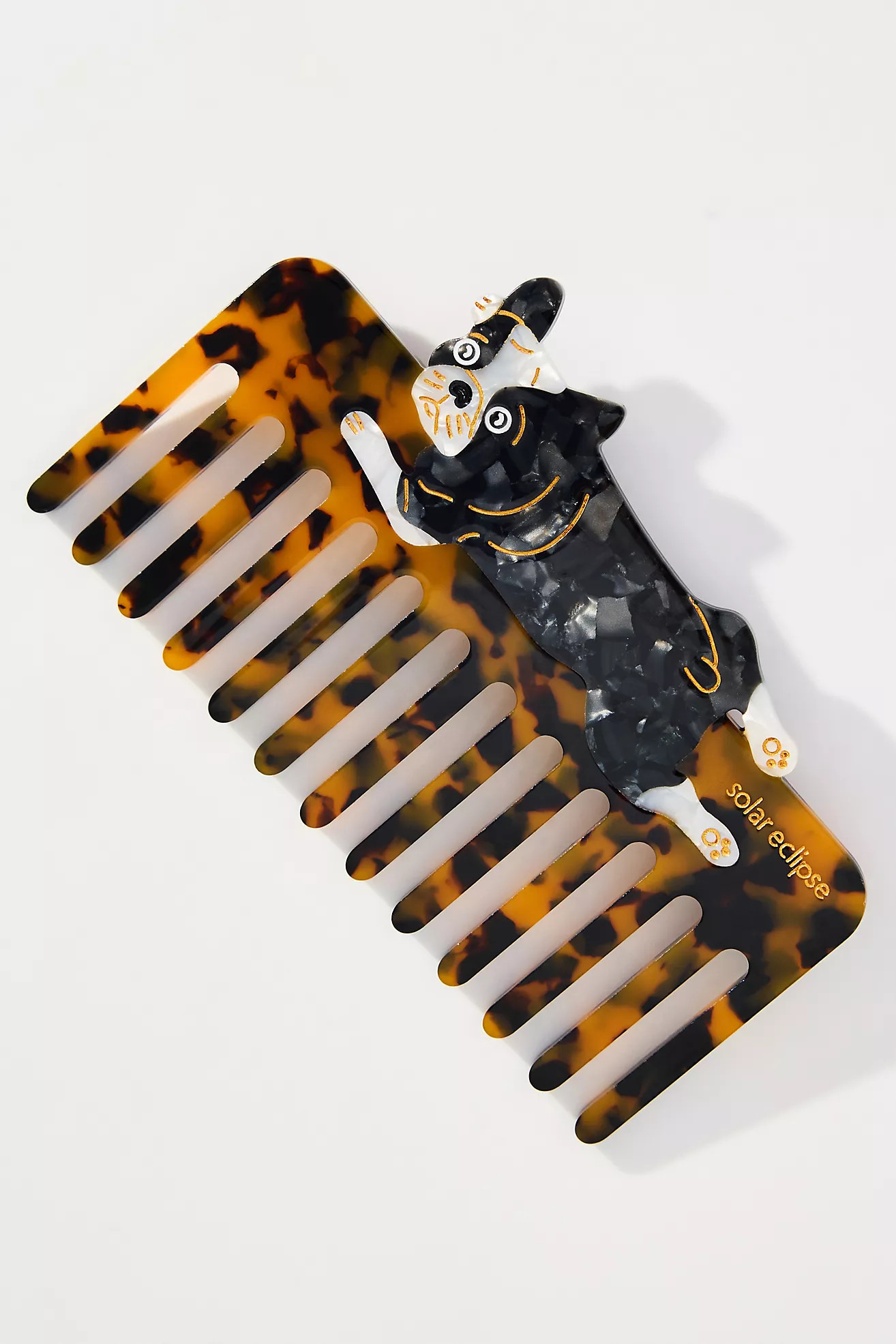 Solar Eclipse Handpainted Wide Tooth Comb | Anthropologie (US)