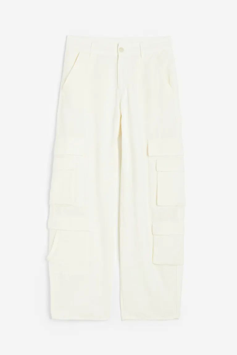Linen-blend Cargo Pants | H&M (US)