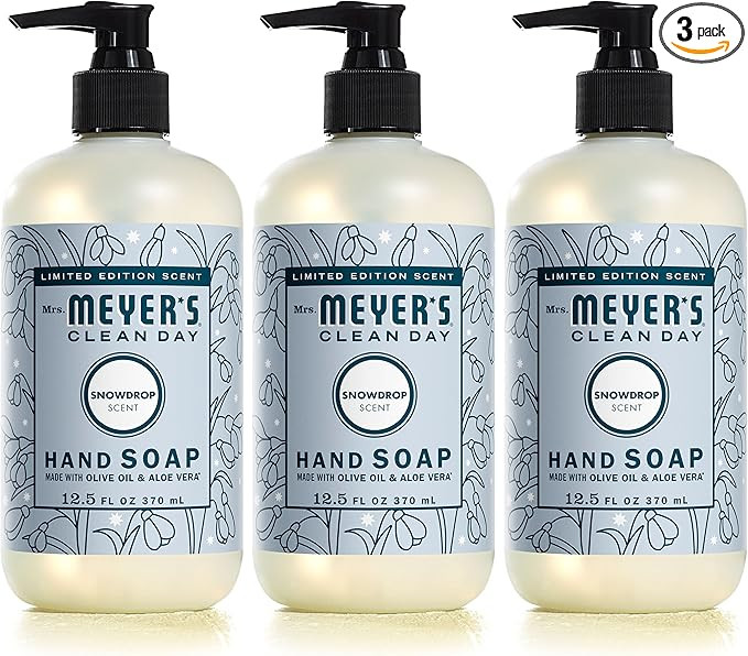 Mrs. Meyer's Clean Day Liquid Hand Soap, Cruelty Free and Biodegradable Hand Wash Formula Made wi... | Amazon (US)
